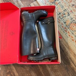 Hunter Women's Black Tall Boots